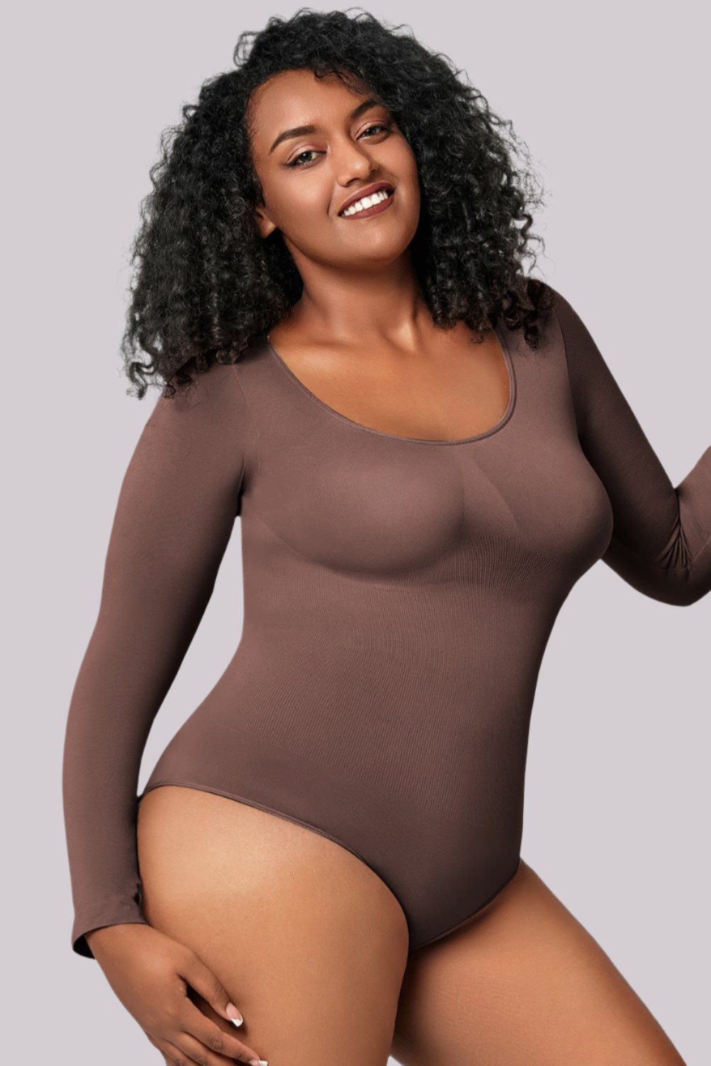 Comfit™ Amber – Premium Long-Sleeve Bodysuit